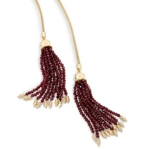 Kendra Scott Annora Garnet Lariat Necklace